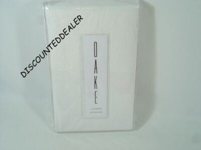 Oake VINTAGE WASHED Pillowcases Pair STANDARD WHITE NEW
