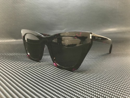 Pre-owned Saint Laurent Sl 214 Kate 009 Havana Square Women's 55 Mm Sunglasses