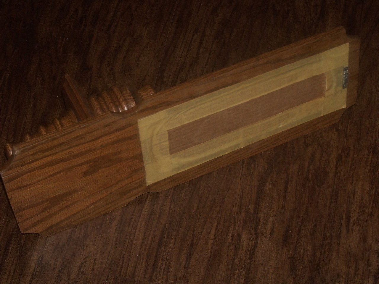 VTG HOMCO HOME INTERIOR SOLID WOOD WALL HANGING MIRROR CANDLE HOLDER SCONCE OAK?