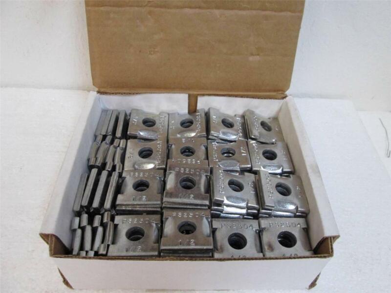 **new In Box** Power-strut Ps 2504 1/2 Eg 1/2" Guided Square Washer (box Of 100)
