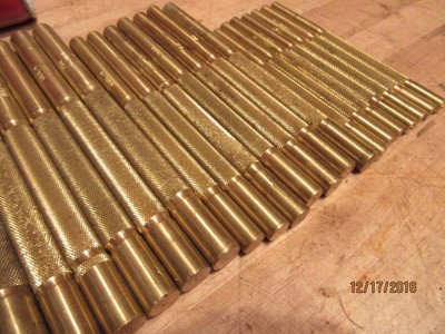 30 NOS K Tool Solid Brass Punches KT172988 KT172986 KT172984 KT172982