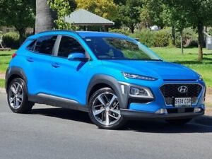 2020 Hyundai Kona OS.3 MY20 Highlander D-CT AWD Blue 7 Speed Sports Automatic Dual Clutch Wagon Hillcrest Port Adelaide Area Preview