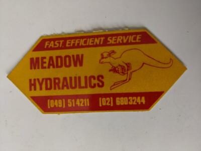 Retro Mining Sticker -  Meadow Hydraulics