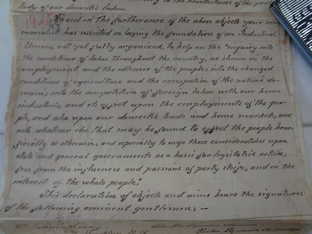 KAPPYS EPHEMERA 12/17/88 SENATE MEMORIAL 1890 CENSUS 100s PROMINENT AUTOGRAPHS