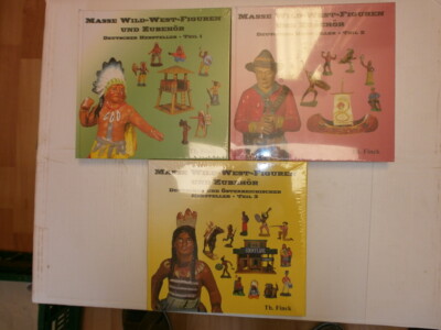 3 X Finck Collector Book Solid Wildwestfiguren Part 1+2+3 Elastolin Lineol GDR