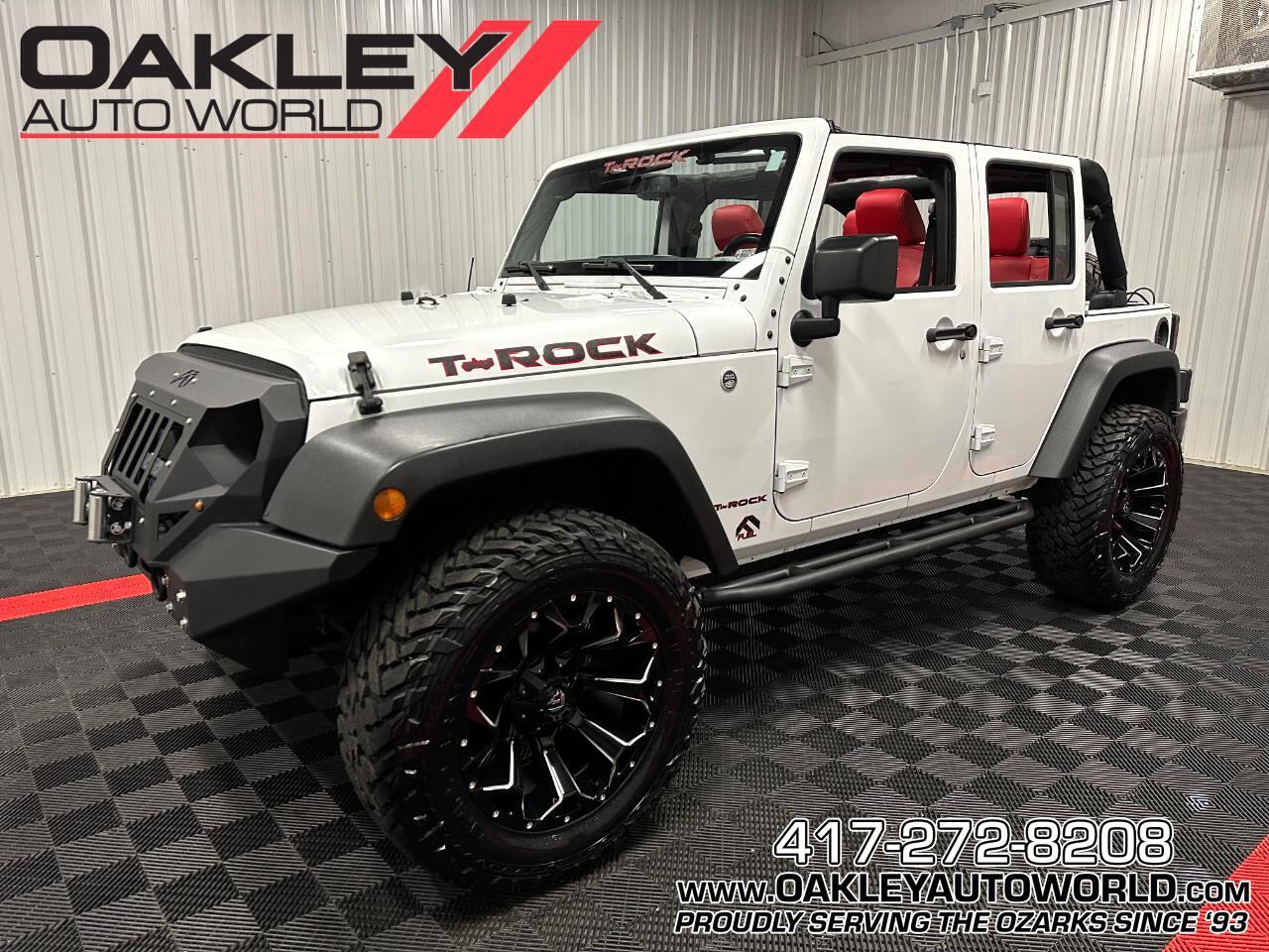 2017 Jeep Wrangler Unlimited T-ROCK, 4x4, Lifted, 35's, Mad Maxx Bumper