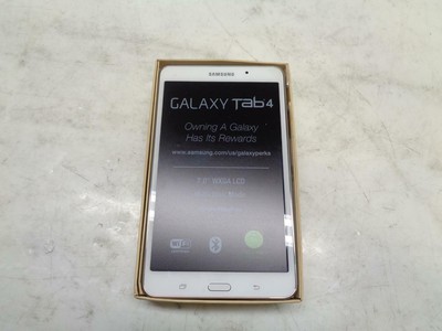 1 NEW SAMSUNG GALAXY TAB4 ANDROID WIFI 8GB WHITE SM-T230NZWAXAR SR