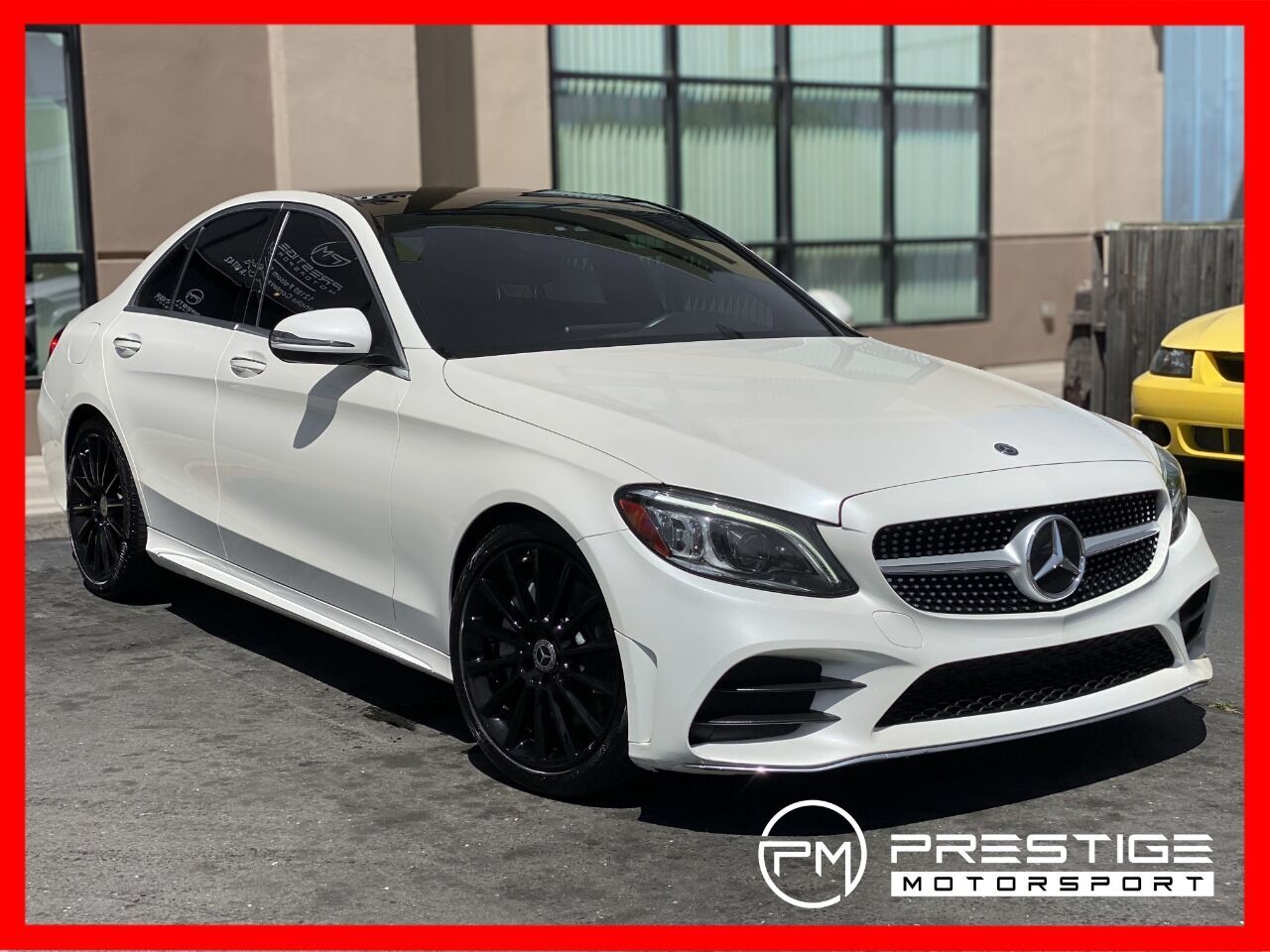 2019 Mercedes-Benz C-Class C 300 4dr Sedan 88680 Miles Diamond White Pearl Sedan