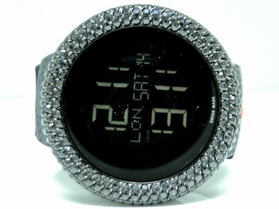 Pre-owned Jojino / Joe Rodeo Mens Designer Jojino/joe Rodeo 50mm Simulated Diamond Watch In Black Gold Finish