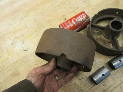 Antique Cast Iron Hit & Miss Gas Steam Engine Line Shaft Flat Belt Pulley 7