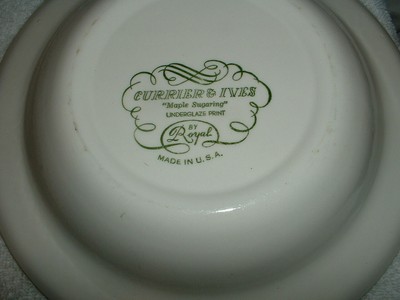 Royal USA Currier & Ives 9 1/4