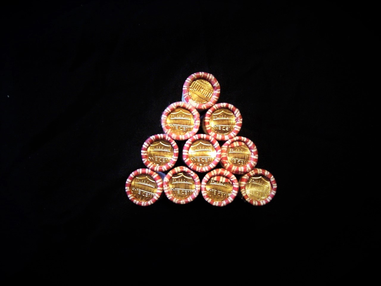 TEN ROLLS OF LINCOLN CENTS ALL FROM THE PHILADELPHIA MINT