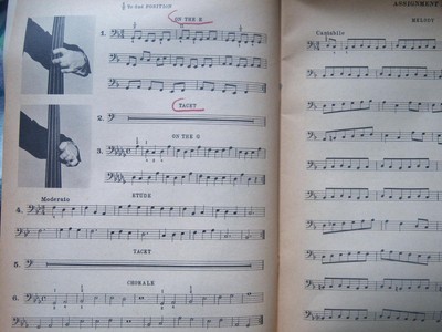 1966 Mel Bay String Method / Bass / Book 2  Burton Isaac Songbook Music