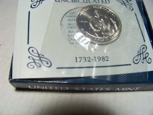 UNITED STATES BILL OF RIGHTS 90% SILVER UNCIRCULATED .50 COIN 1732-1982 #252