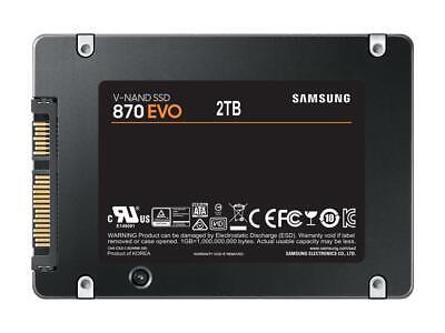 SAMSUNG 870 EVO Series 2.5" 2TB SATA III V-NAND Internal Solid State Drive (SSD)