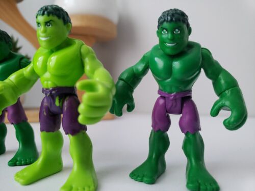 ::Lot of 3 2010 Marvel Hasbro Hulk Imaginext Playskool Figure Super Hero Squad