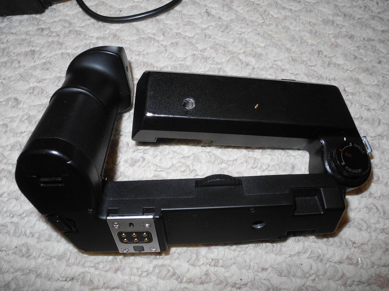 Olympus OM motor drive 2,  dead control pack 1 and charger