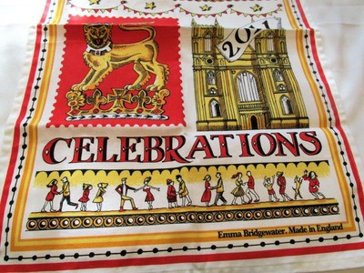 WILLIAM & KATE WEDDING 2011 EMMA BRIDGEWATER LINEN TEA DISH TOWEL
