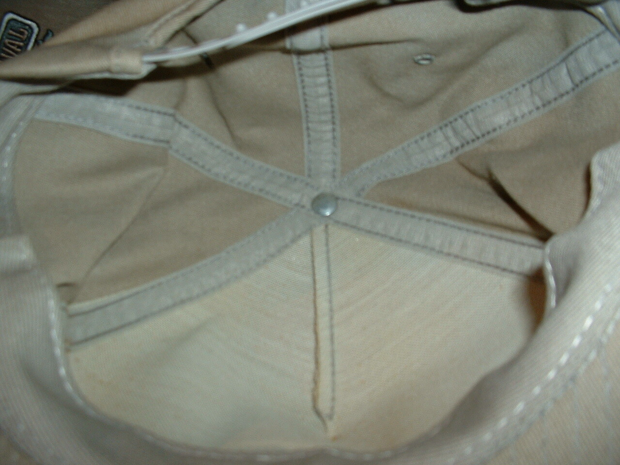 PRODUCERS HYBRIDS TAN COLORED SNAP BACK HAT SLIGHTLY CURVED BILL #1