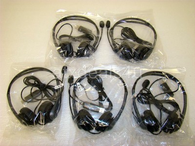 Generic Wired USB Headset new Lot of 5