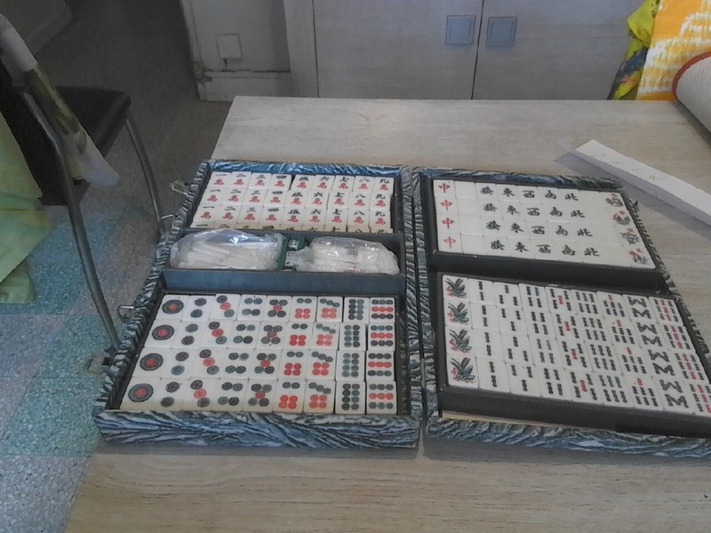 Mahjong Complet 144 Tuiles, Des , BÃTons Comptage Comptage Occasion