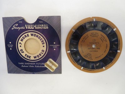 Viewmaster Blue Ring Reel 1940s #131 Yosemite National Park #131 RARE