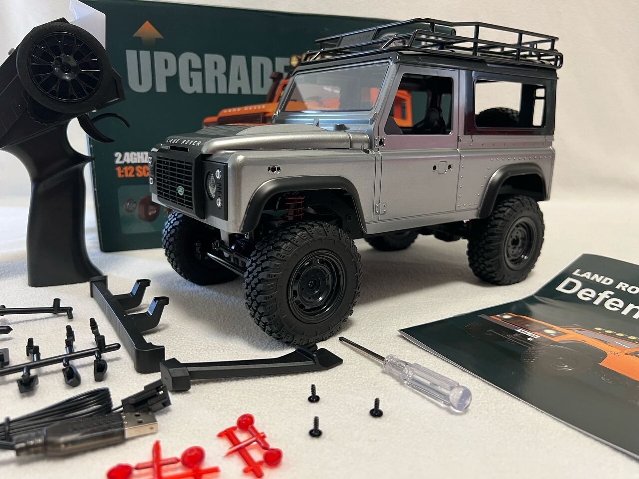 RCボディーDEFENDER Land Rover Defender MN98 RC Car Crawler 1:12 Scale, 2.4G 4WD