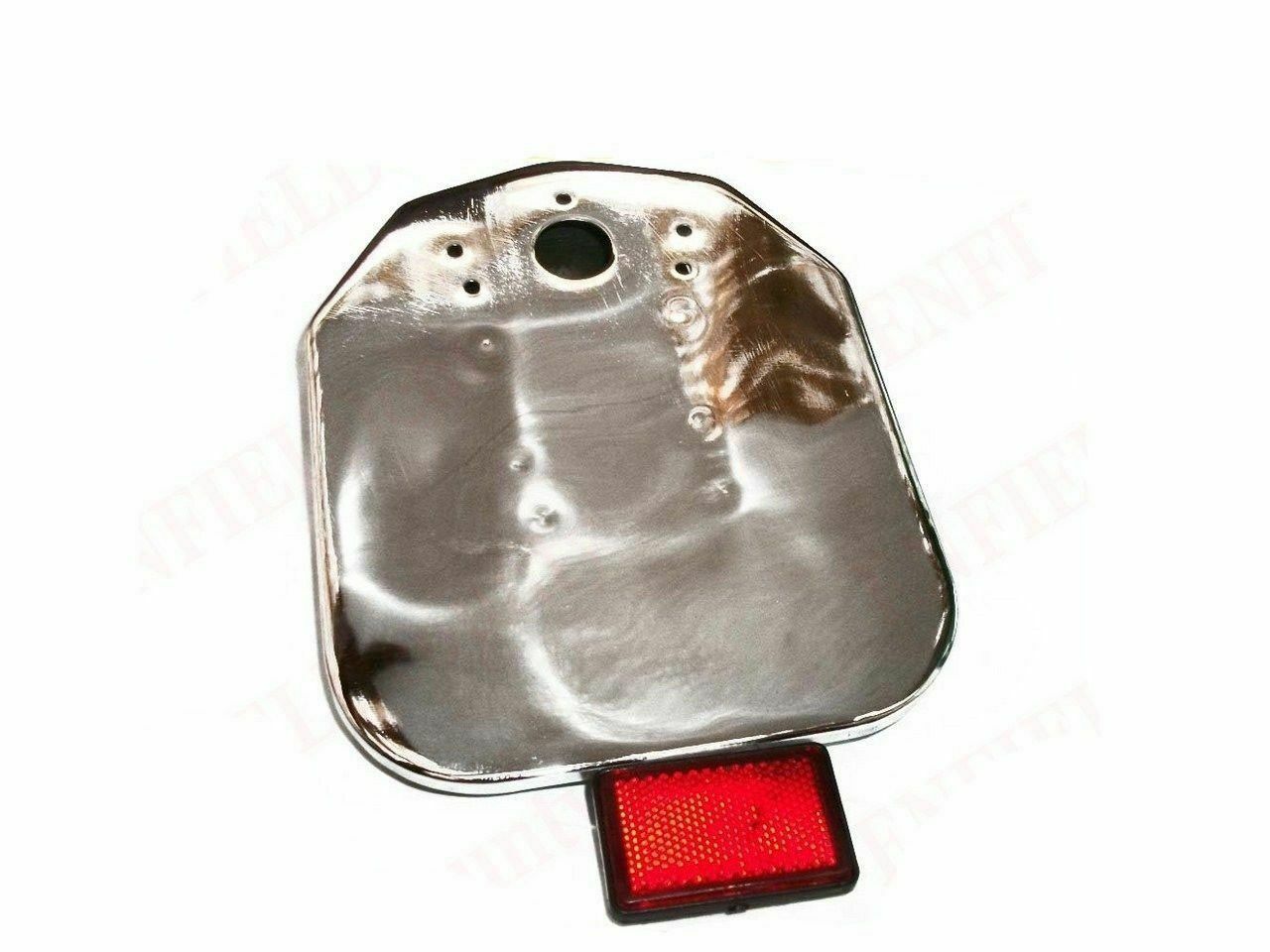 Rear Number Plate + Reflector Customized For Royal Enfield Bullet 