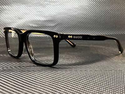 GUCCI GG0914O 001 Black Rectangle Men's 54 mm Eyeglasses