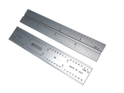 Replacement 4'' Blade for PEC Double and Combination Squares 4R Graduations