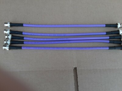 5pack Belden 1694A HD-SDI  RG-6 Video Cable4.5 GHZ BNC Male to BNC Male 3ft.