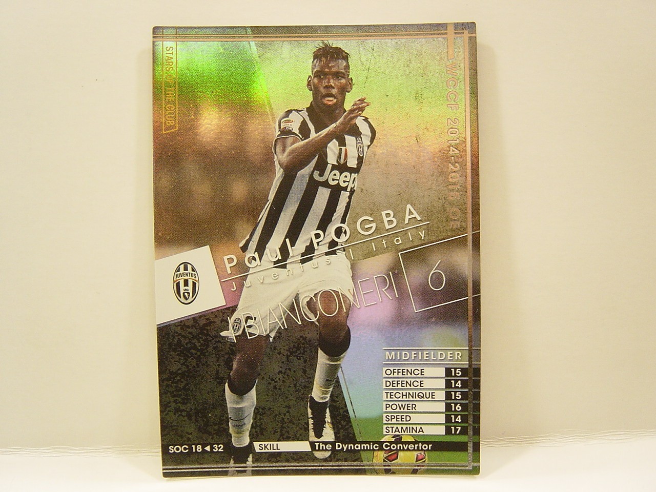 Panini WCCF 2014-15 SOC Paul Pogba 1993 France No.6 Juventus