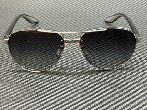 Pre-owned Prada Linea Rossa Ps 51ys 5av09u Gunmetal Grey Gradient 61 Mm Men's Sunglasses In Gray
