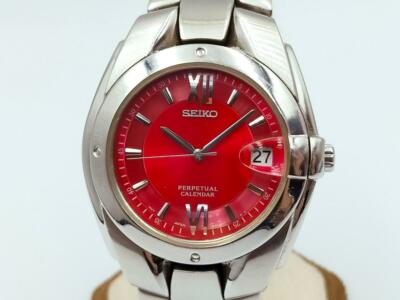 Authentic SEIKO Perpetual Calendar 8F32-0019 Quartz Men's