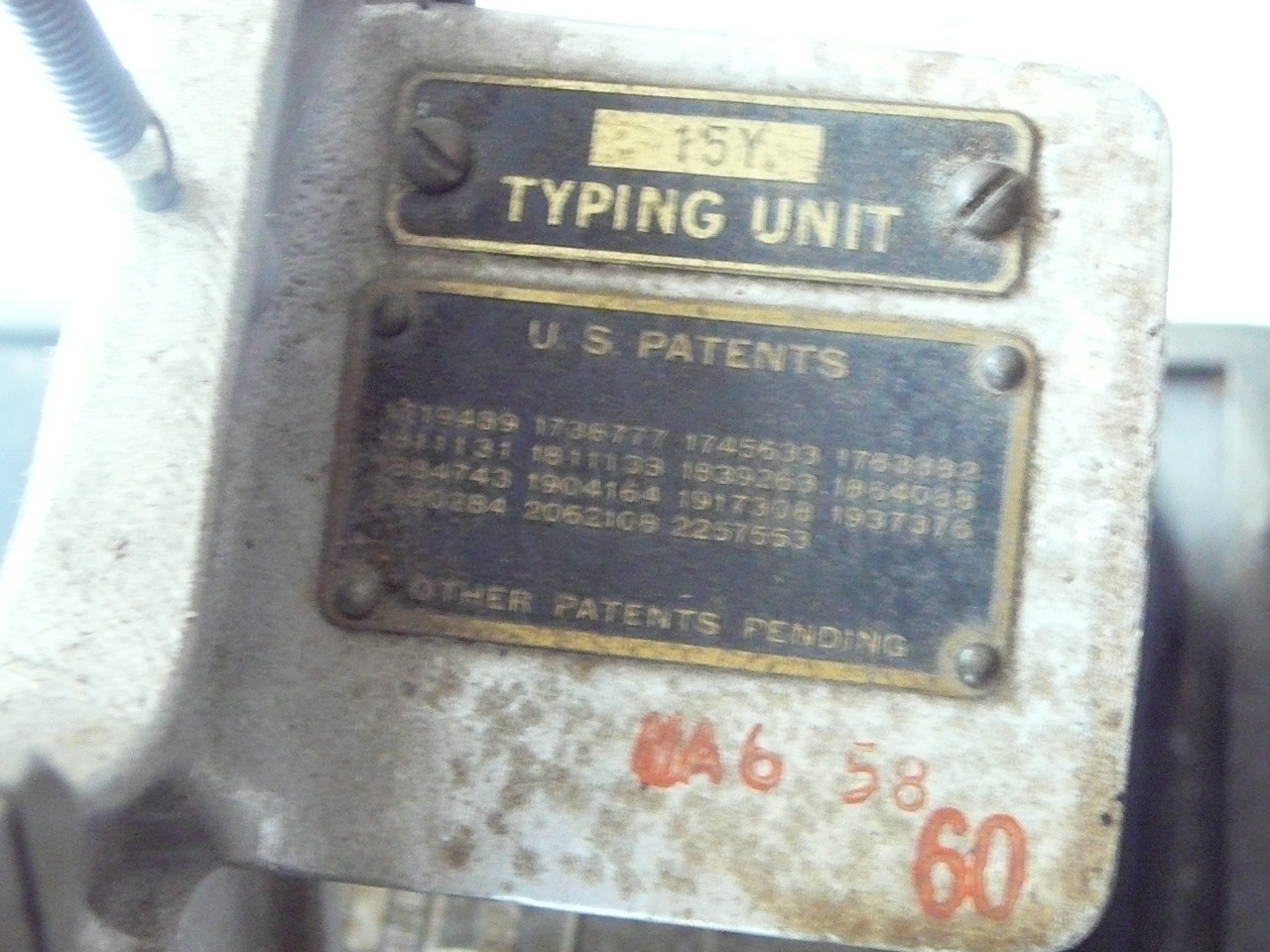 Vintage Bell Systems Teletype Machine - complete with stand