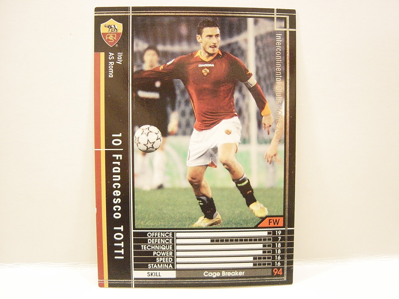 Panini WCCF 2006-07 Francesco Totti 1976 Italy No.10 AS Roma