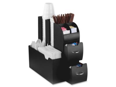 Mind Reader Cup & Condiment Station Countertop Organizer 5.35''Lx11.25''Wx11.15''H
