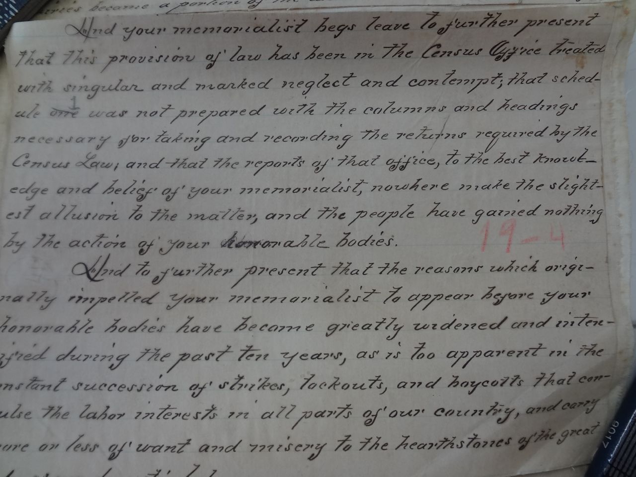 KAPPYS EPHEMERA 12/17/88 SENATE MEMORIAL 1890 CENSUS 100s PROMINENT AUTOGRAPHS