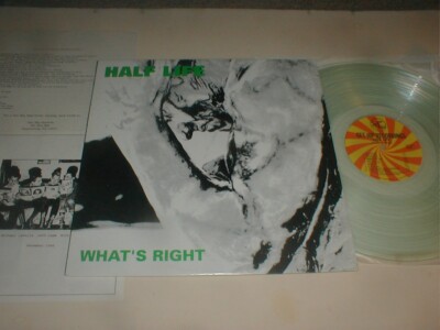 Half Life WHAT'S RIGHT Get Hip Clear Vinyl LP 1991 PA Hardcore Punk Minor Threat