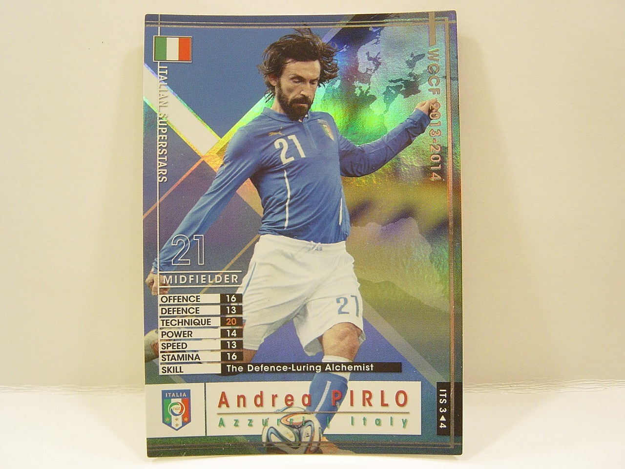 スポーツ選手 PANINI SELECT ANDREA PIRLO2016-17 Andrea Pirlo Player-Worn Patch - 2016-17 Panini Select