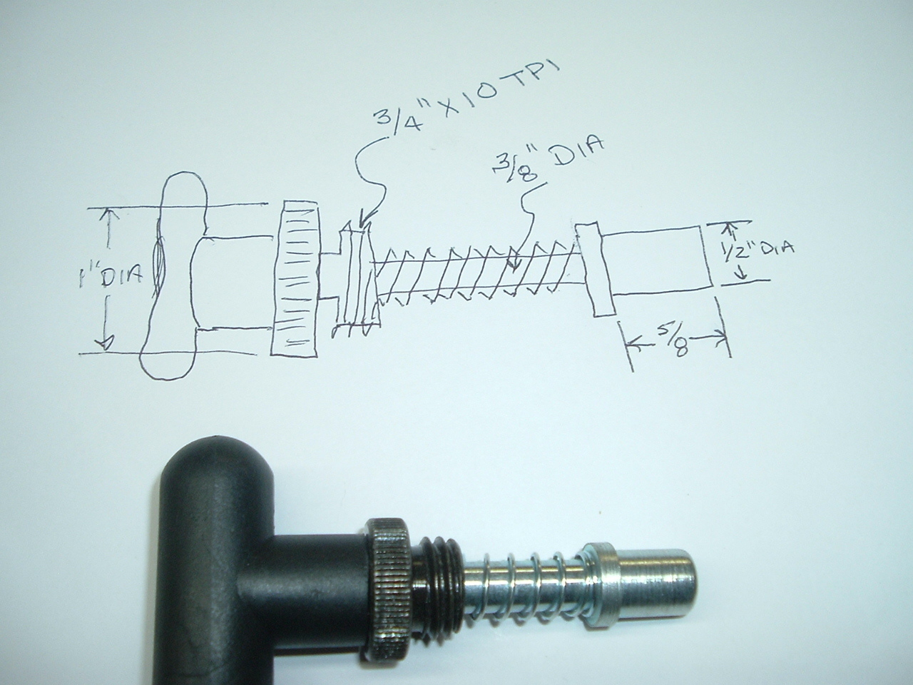 Pull Pin Pop Pin Spring Loaded Plunger T-Handle Clamp Pin