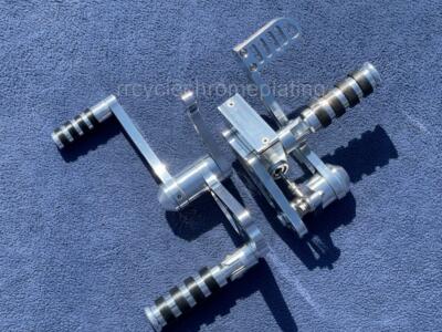 HARLEY POLISH BILLET ULTIMA FORWARD CONTROLS FX & FXE Shovelhead 1970-1990 