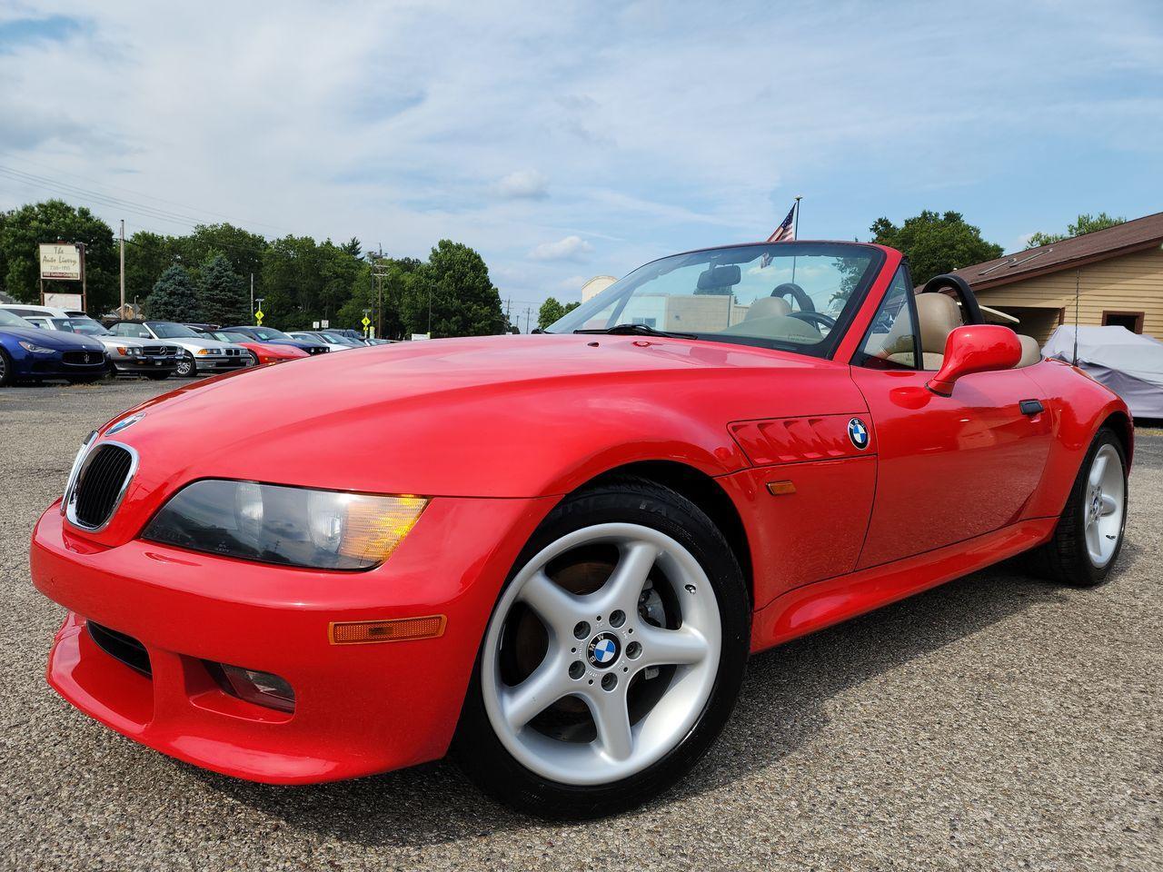 1998 BMW Z3, BRIGHT RED WITH BLACK TOP with 77192 Miles available now!