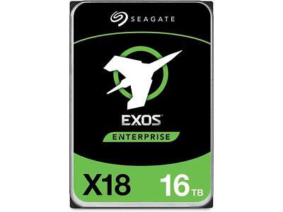 Seagate Exos 16TB Enterprise HDD X18 SATA 6Gb/s 512e/4Kn 7200 RPM 256MB Cache 3.
