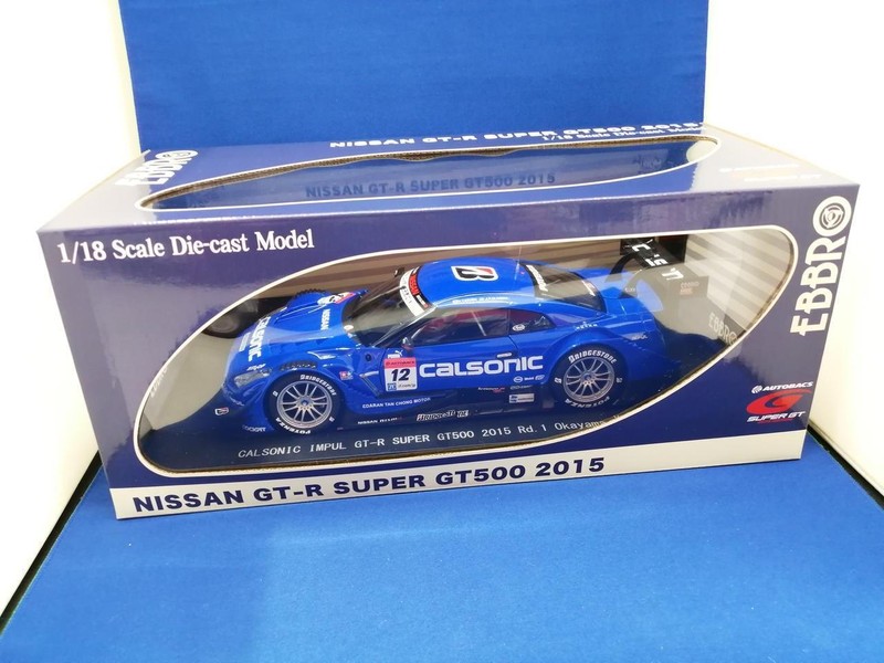 ミニカー EBBRO Calsonic Impul GT-R No.12 EBBRO Minicar 1/18 Calsonic Impul GT-R No.12 Super GT500