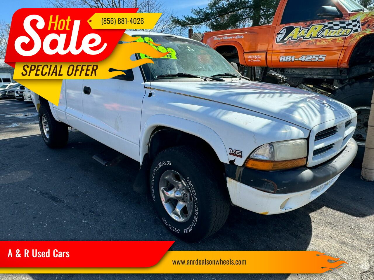 White Dodge Dakota with 88618 Miles available now!