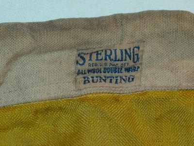 LETTER O Old Maine Estate Antique Graphic Maritime Signal Code Flag by Sterling