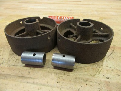 Antique Cast Iron Hit & Miss Gas Steam Engine Line Shaft Flat Belt Pulley 7