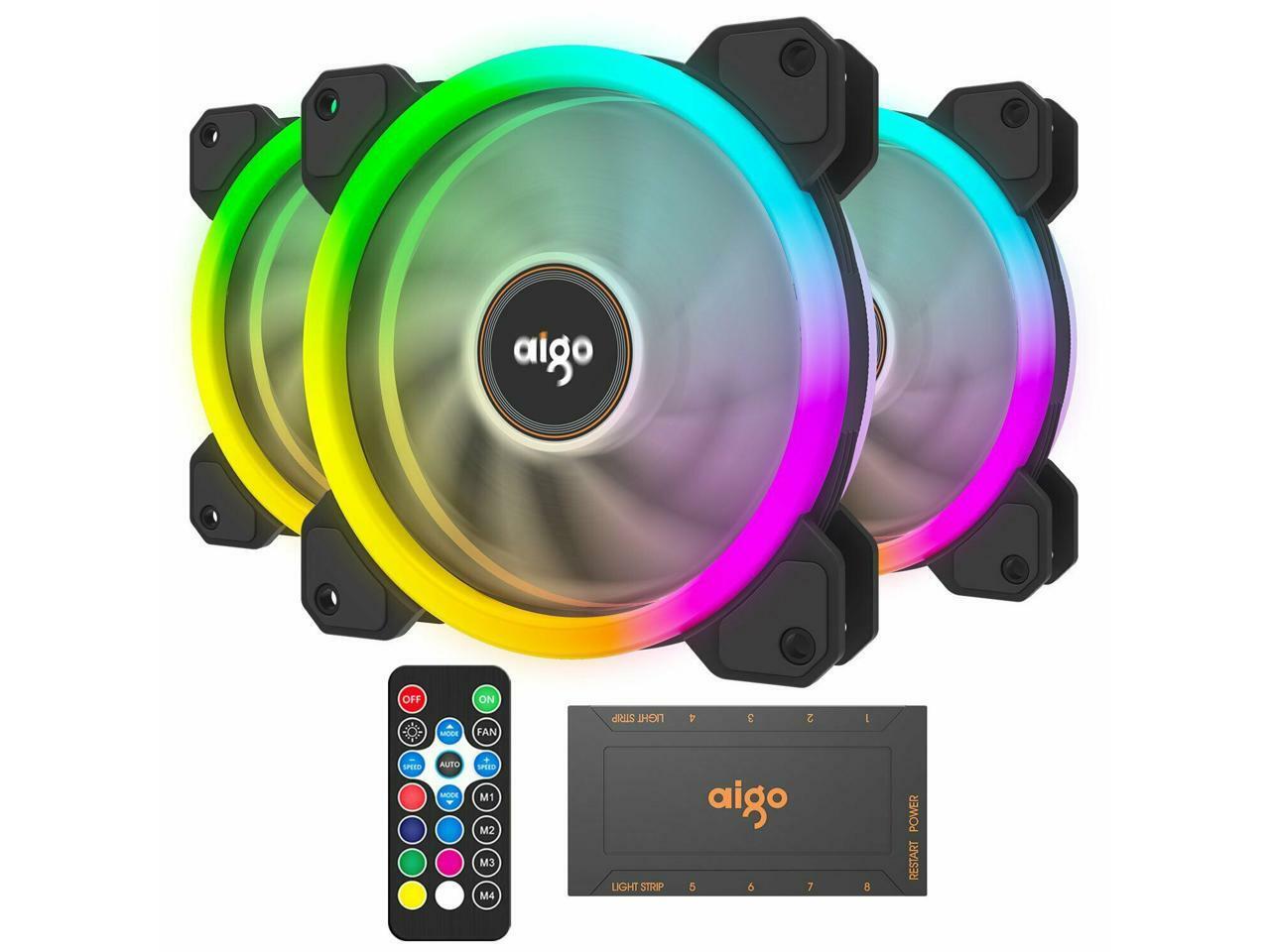 Aigo DR12 2019 Version 3IN1 120mm RGB LED Adjustable Color Aigo DR12 2019 Version 3IN1 120mm RGB LED Adjustable Color