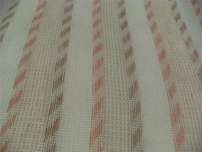 Washable ACRYLIC open weave IVORY PINK TAN DRAPERY FABRIC TEXTURE free samples